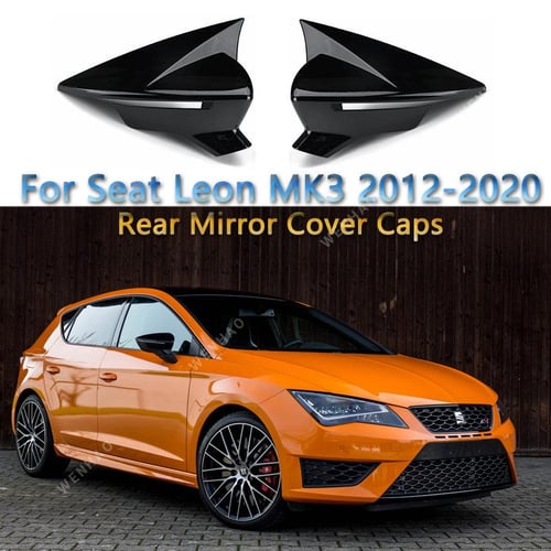  1 Pair Auto Window Trim Lip Spoiler Aleron Glossy Carbon Look  Black Fit for Seat Leon 5F FR Mk3 MK3.5 Rear Trunk Window Spoiler Lip  (Color : Carbon Fiber Look) : Automotive
