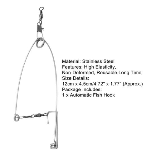 Automatic Fish Tool High Stability Strong Strength Versatile Sturdy Fishing  Gear Spring Hook for Adult - buy Automatic Fish Tool High Stability Strong