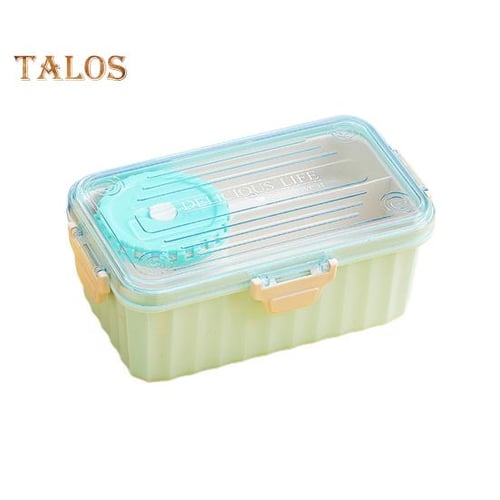 2.05/2.15l Leak-Proof Lunch Box with Grid Design Spacious and Convenient Food Container for Home, Office, or School, Women's, Size: Large, Pink