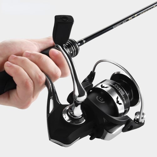 2000-7000 12+1bb Metal Spool Fishing Spinning Reel 5.2:1 Gear