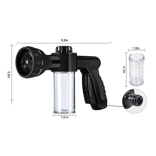 Foam Sprayer Garden Water Hose Foam Nozzle Soap Dispenser Gun For