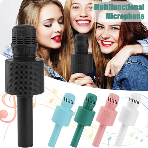 K12 Dual Microphone Karaoke Bluetooth Speaker RGB Light Two 5W