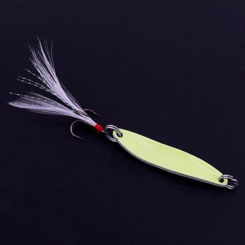 1Pcs Trout Metal Spoon Fishing Lures Gold Sliver Spinner Bait Feather Hook  Wobblers Jig Bait Isca Artificial VIB Sequins Tackle