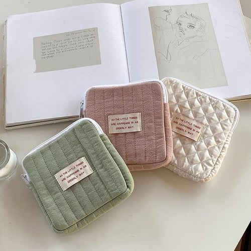 Cute Korean Organizer Bag, Cute Sanitary Napkin Bag