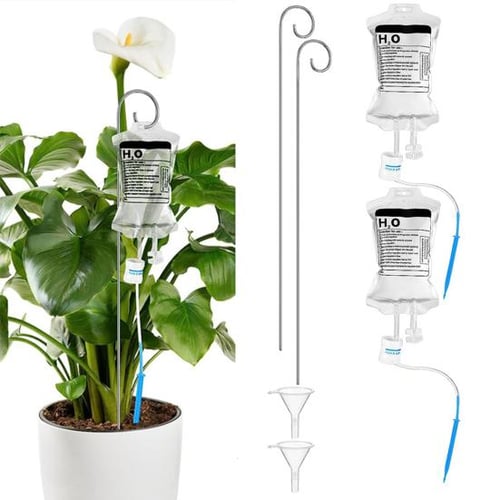 350ml Automatic Watering Dripper Infusion Bag Plant Life Support Drip  Irrigation Household Adjustable Plant Flower Waterer