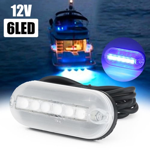 Yacht Underwater Light 6 LED Navigation Light For Truck Boat Stern