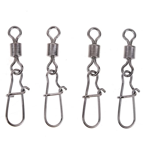 200pcs/lot Fishing Snaps Strong Hook Lure Connector Swivel Snap
