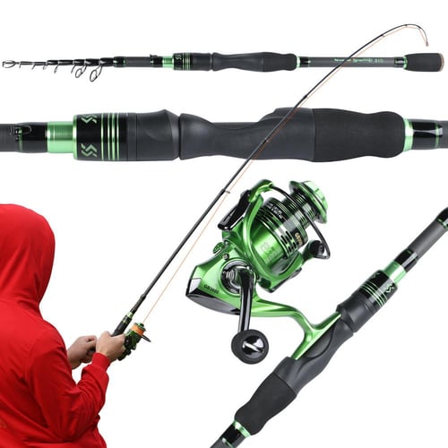 Sougayilang Travel Fishing Rod Reel combo Carbon Fiber Super Hard