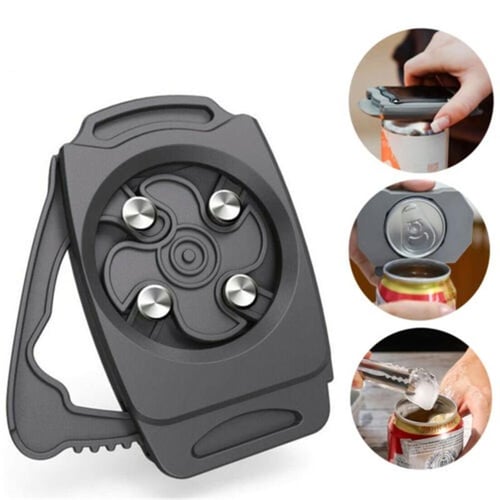 Portable Manual Can Opener Universal Open Lid Easy Twist Release Safety  Open Jar Kitchen Gadgets