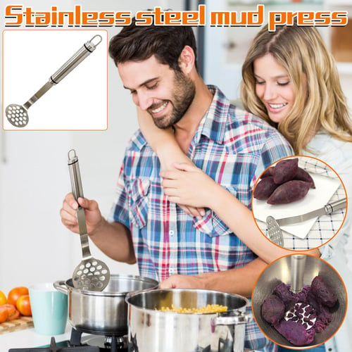 Kitchen Gadgets Stainless Steel Potato Mud Pressure Mud Machine Potatoes  Masher Ricer Fruit Vegetable Tools Accessories
