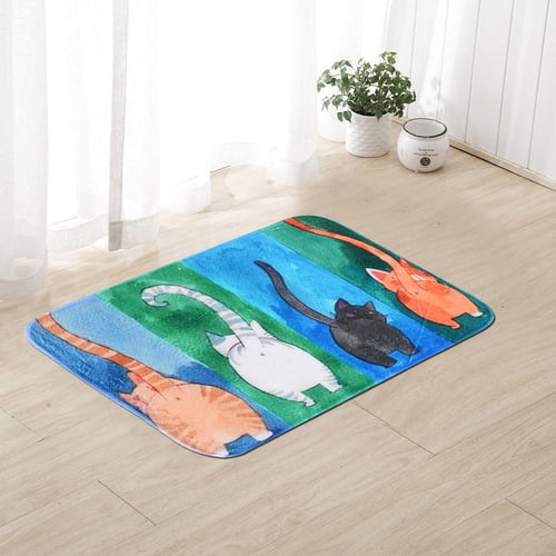 New Material 3D Print Modern Diatom Mud Area Rugs Tapis De Bain