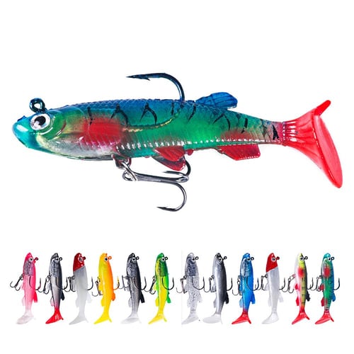 Lead Jigs Soft Fishing Lures with Hook Sinking Swimbaits for Saltwater and  Freshwater 12 Colors Available (Pack of 5) - buy Lead Jigs Soft Fishing  Lures with Hook Sinking Swimbaits for Saltwater