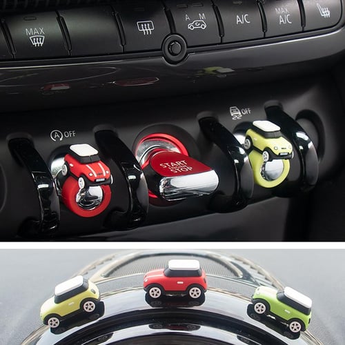 1 Silicone Car Model Button Cover Ornaments for BMW MINI Cooper Accessories
