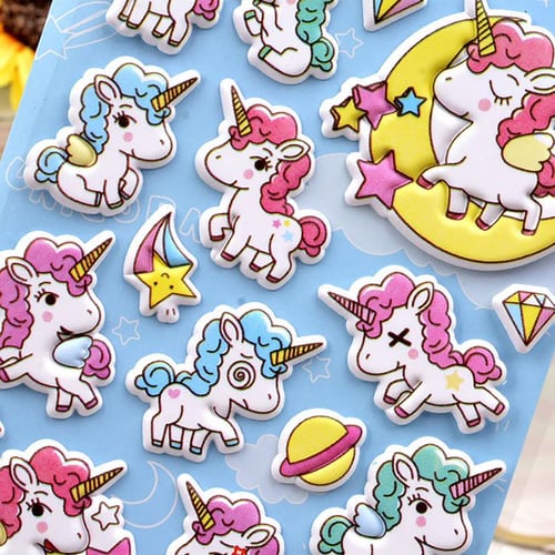 Unicorn Foam 3D Decorative Stickers Diary Sticker Decoration Stationery  Stickers - buy Unicorn Foam 3D Decorative Stickers Diary Sticker Decoration  Stationery Stickers: prices, reviews