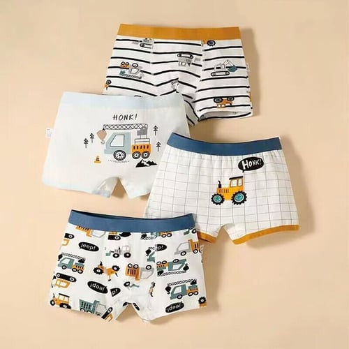 4Pc/lot Boys PantiesUnderpants for Kid Children's Underwear