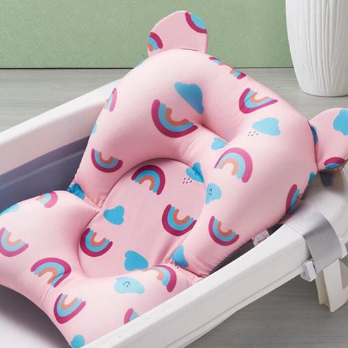 Bath Mat Inflatable Bathtub Pillow Toddler Baby Newborn Sponge Kids