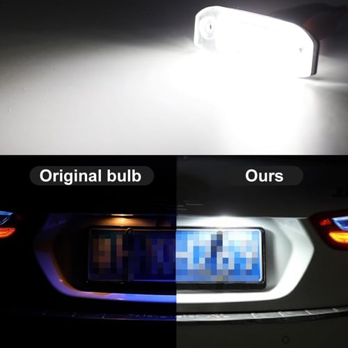 2Pcs LED Car Number License Plate Lights Accessories Lamps Canbus