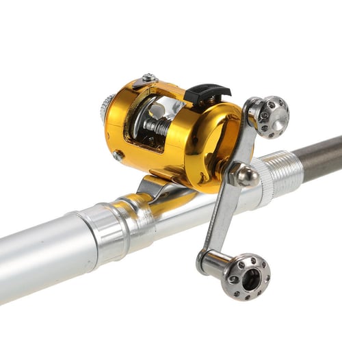 Fishing Rod Reel Set Telescopic Portable+Fishing Line Lures Baits