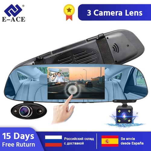3 Cameras Lens 3.0In Car DVR Dash Cam FHD 1080P Car Camera Super