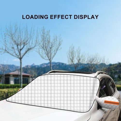 Summer Car Sunshades For Windshield Winter Car Snow Cover Anti Ice Dust  Rainproof Auto Protector Universal Magnetic Door Clamped