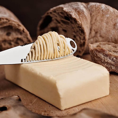 1pcs Cheese Butter Slicer Cutter Board Stainless Steel Wire Cutting Dessert  Blade