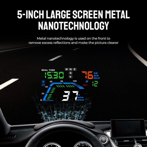 Universal 5.5'' Car Hud Auto Head up Display LCD Digital Projector