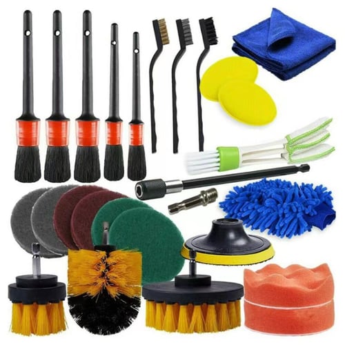 27PCS Car Polishing Pad Kit - Buffing Pads - Power Scrubber