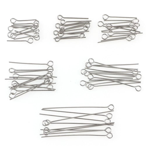 20/30/40mm Nine Words Pins Stainless Steel Eye Pins Jewelry Findings For  Jewelry Making Earrings DIY - buy 20/30/40mm Nine Words Pins Stainless Steel  Eye Pins Jewelry Findings For Jewelry Making Earrings DIY