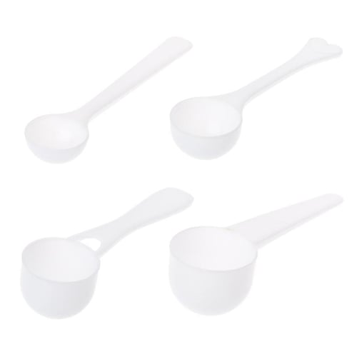 10Pcs 1/3/5/10g Reusable Food Grade Spoon Plastic Measuring Scoop