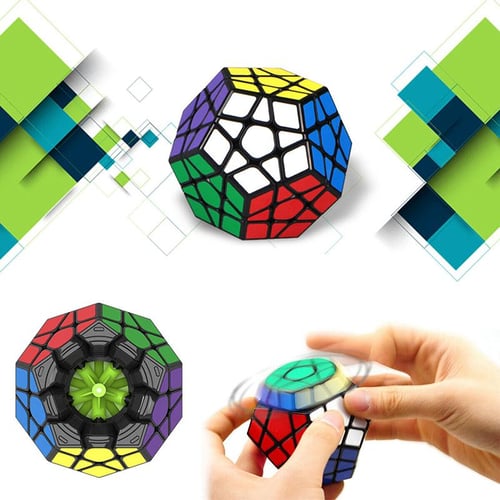 Megaminx Magic Cube 3x3 Stickerless Dodecahedron Speed Cubes Brain Teaser  Twist Puzzle Toy
