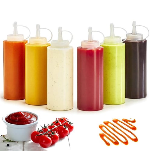 2pcs Condiment Squeeze Bottles Mini Squeeze Bottle Plastic Condiment  Squeeze Bottles With Squeeze Top Kitchen Oil Squirt Bottle Multifunctional  Sauce Bottles Sauce Squeeze Bottles For Sauces Salad Dressings Container  Kitchen Supplies