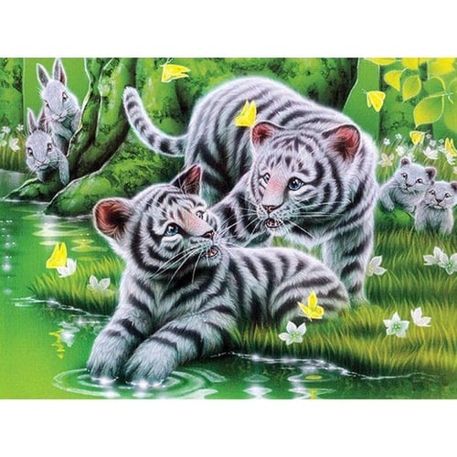 Large Size Diamond Painting Wild Tiger African Lions Couple Diamond Art  Animals Embroidery Diy Cross Stitch Mosaic Home Decor Gi - AliExpress