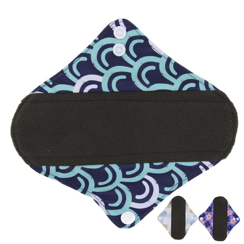 7.5 X 2.6inch Reusable Sanitary Pads, Swimming Pads for Period, Soft and  Comfortable Washable Pantiliner Cloth Menstrual Pad : : Health &  Personal Care