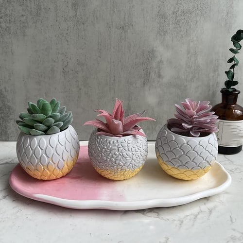 9 Types Fish Scale/vertical Stripes/hexagonal/arc Shaped Flower Pot Vase Pen  Holder Silicone Mold Home Ornament Plaster Drip Mold - buy 9 Types Fish  Scale/vertical Stripes/hexagonal/arc Shaped Flower Pot Vase Pen Holder  Silicone