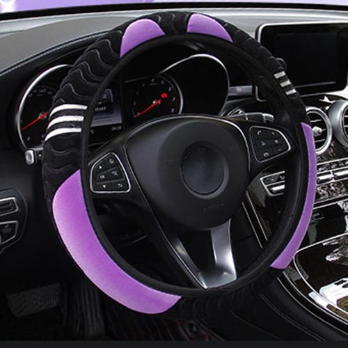 Car Steering Wheel Cover Auto Accessories 15 Non Slip Warm Plush Protector
