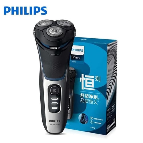  Philips Norelco Shaver for Men Series 3000 Rechargeable Wet/Dry  Mens Electric Shavers Electric Razor for Men- Modern Steel Metallic :  Beauty & Personal Care