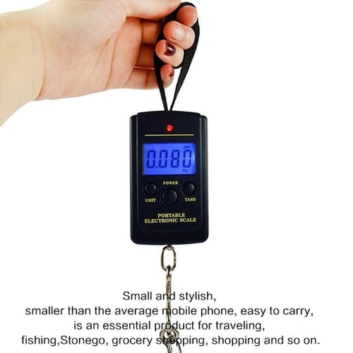 1 Piece Set Mini Portable Digital Scale 40kg X 10g for Luggage Travel  Weighing Electronic Hook Scale Tools Fishing Accessories - buy 1 Piece Set  Mini Portable Digital Scale 40kg X 10g