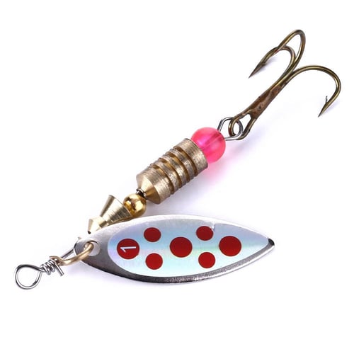 Spinnerbaits Fishing Lure, 5 Pieces Metal Fishing Baits Spinners