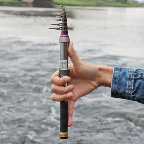 Fishing rods 99% carbon 1.3m 1.5m 1.8m 2.4m portable telescopic carp feeder  fishing rod spinning fish hand
