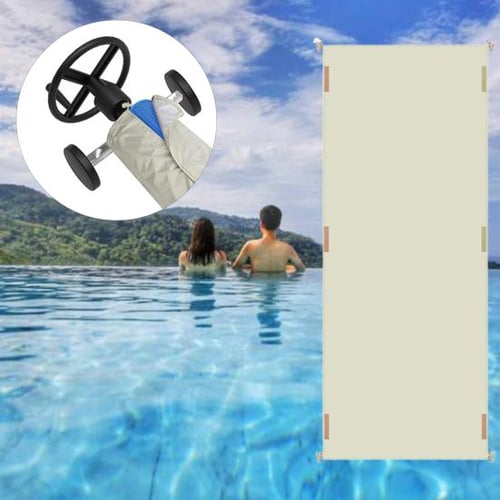 Swimming Pool Solar Reel Cover with Drawstring Fastener Tape Foldable  Waterproof Oxford Cloth Sun Rain Dust Resistant In-ground Pool Solar Blanket  - buy Swimming Pool Solar Reel Cover with Drawstring Fastener Tape