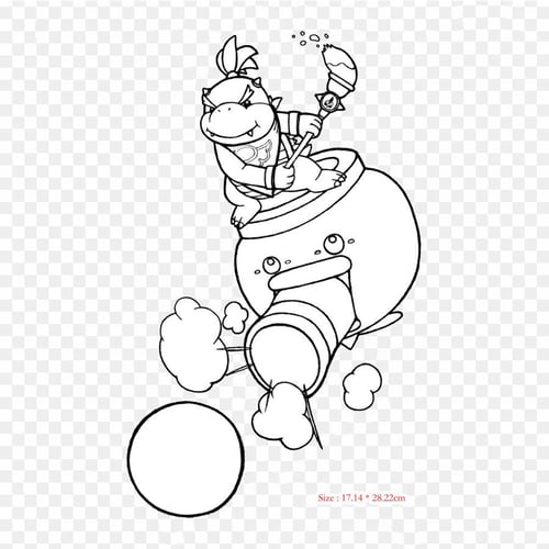 Desenho de Bowser Jr. para colorir  Desenhos para colorir e imprimir gratis