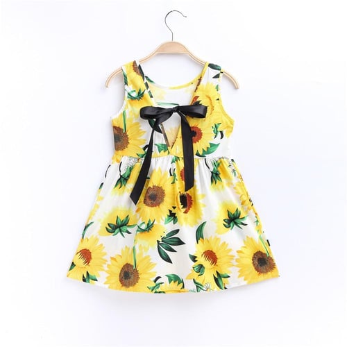 Summer Baby Girls Princess Sleeveless Dress Infant Beach Flower Dresses  Toddler Girls Cotton Floral Dress with Strap for Kids - China Fashion Dress  and Girls Dress price