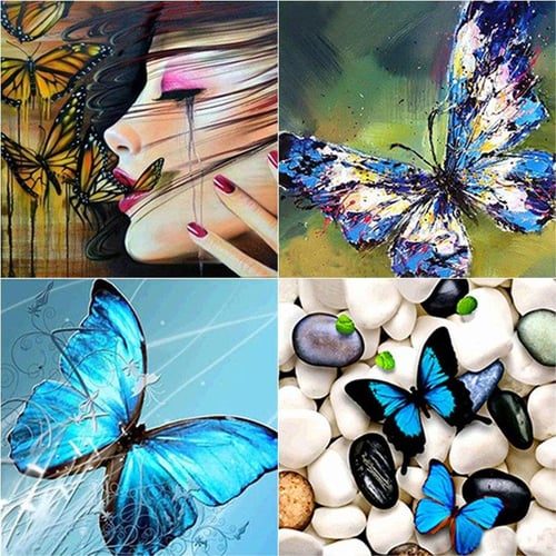 Animal Diamond Painting Butterfly 5D DIY Embroidery Animal Cross