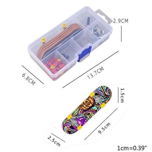 1pc Random Child Alloy Creative Finger Skateboard Mini Plastic Finger  Skateboard For Kids, Desk Toy