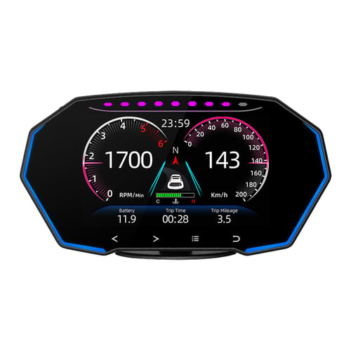 HighDefinition HUD Car Head Up Display Overspeed Alarm Speedometer