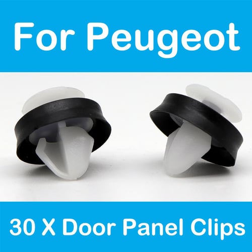 10x Peugeot 206, 207, 307, 308, Expert Door Card Clips and Interior Trim  Clips 