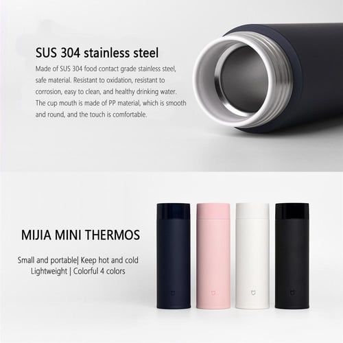 Mijia 350ml Stainless Steel Water Bottle 190g Lightweight Thermos Vacuum  MIni Cup Camping Travel Portable Insulated