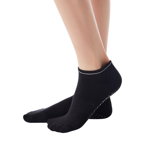 Yoga Socks for Women Non Slip Socks with Grips Barre Socks Workout Toeless Grippy  Pilates Socks Gloves for Women & Men