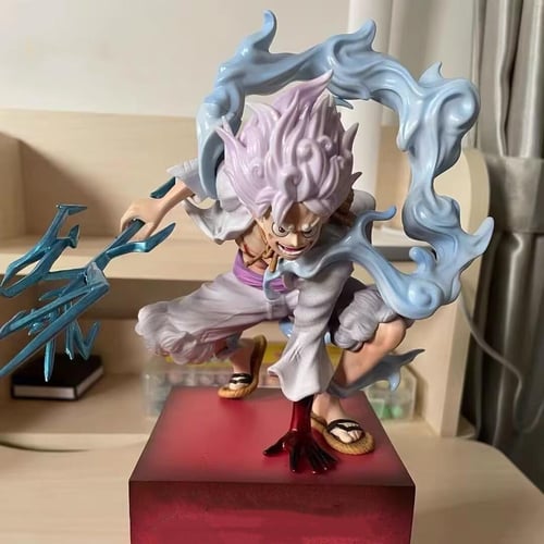 One Piece Luffy Gear 5 Anime Action Figure Sun God Nika Luffy Figurine  Anime Pvc Statue Model Car Ornament Collectible Doll Toys