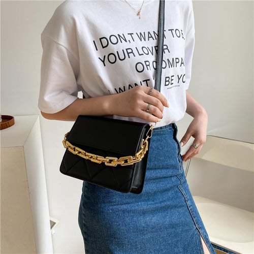 Trendy Plaid Women Shoulder Bag Fashion Chain Crossbody Bags Brand Designer  Handbags And Purses Small Flap Top Handle Bags